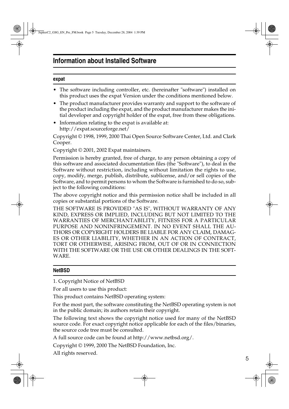Information about installed software | Ricoh LD335c User Manual | Page 17 / 196