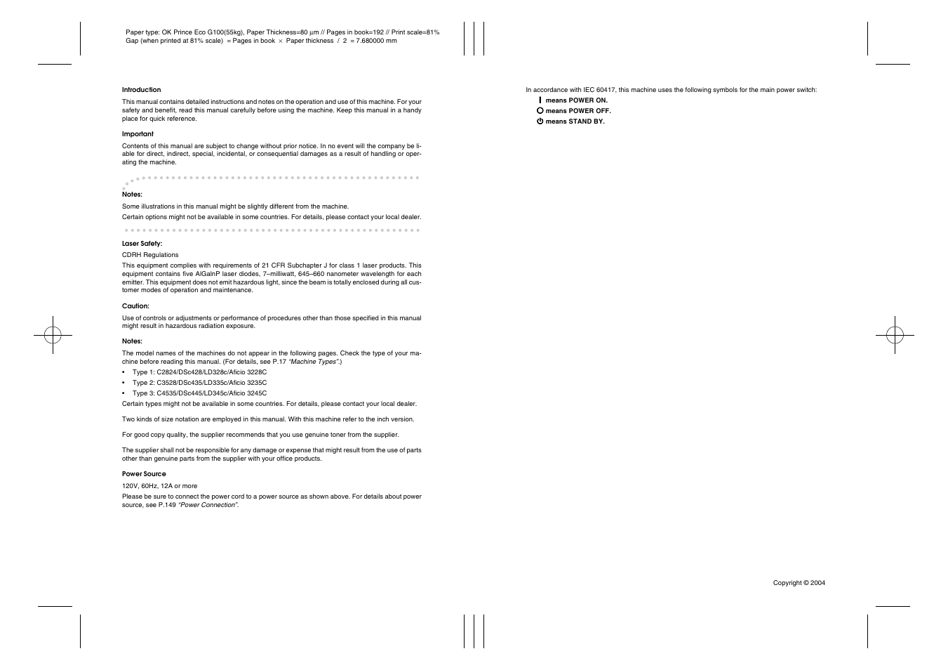 Ricoh LD335c User Manual | Page 195 / 196