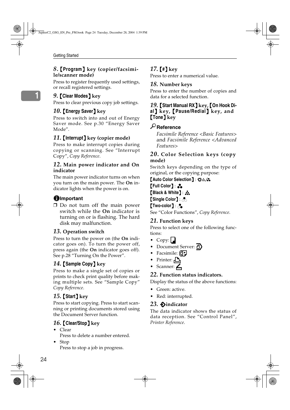 Ricoh LD335c User Manual | Page 36 / 196