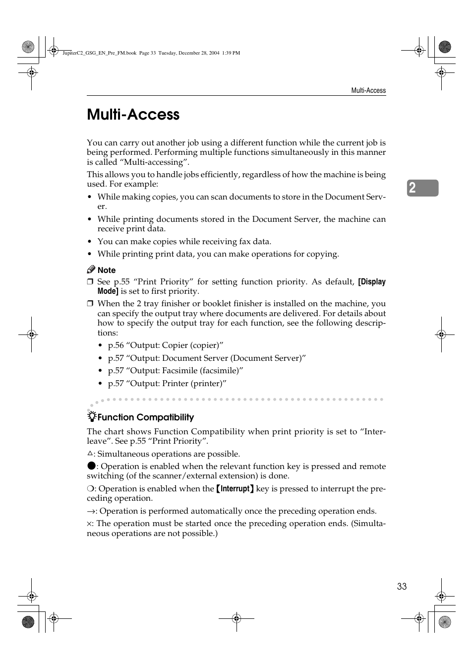2multi-access | Ricoh LD335c User Manual | Page 45 / 196