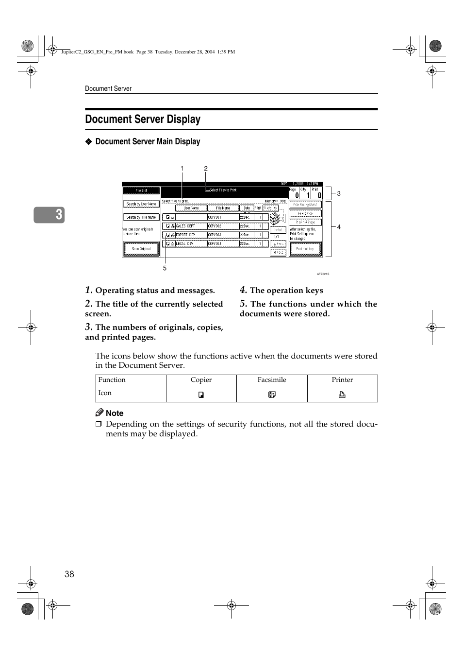 Document server display | Ricoh LD335c User Manual | Page 50 / 196