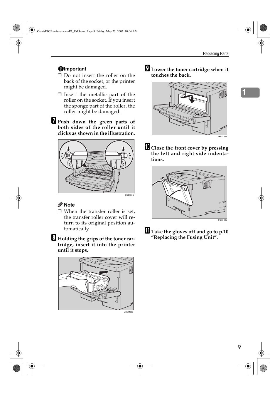 Ricoh Aficio AP400 User Manual | Page 13 / 20