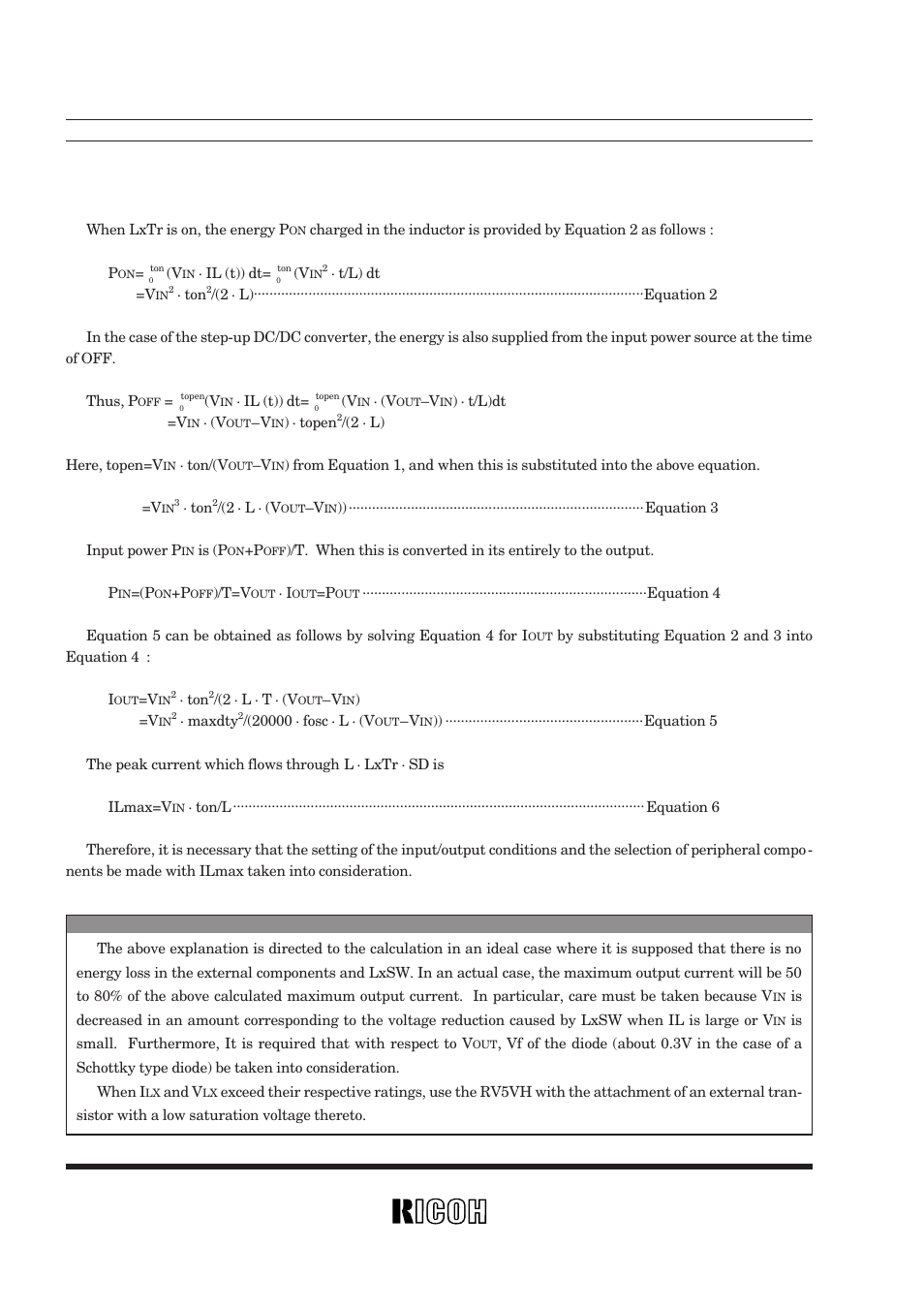 Selection of peripheral components, Rv5vh1, Rv5vh2 | Ricoh RV5VH User Manual | Page 26 / 52