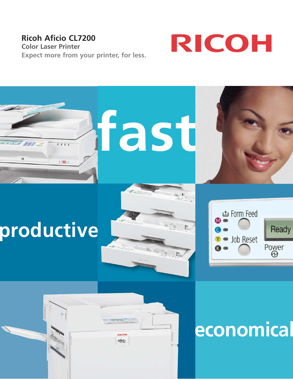 Ricoh Aficio CL7200 User Manual | 4 pages