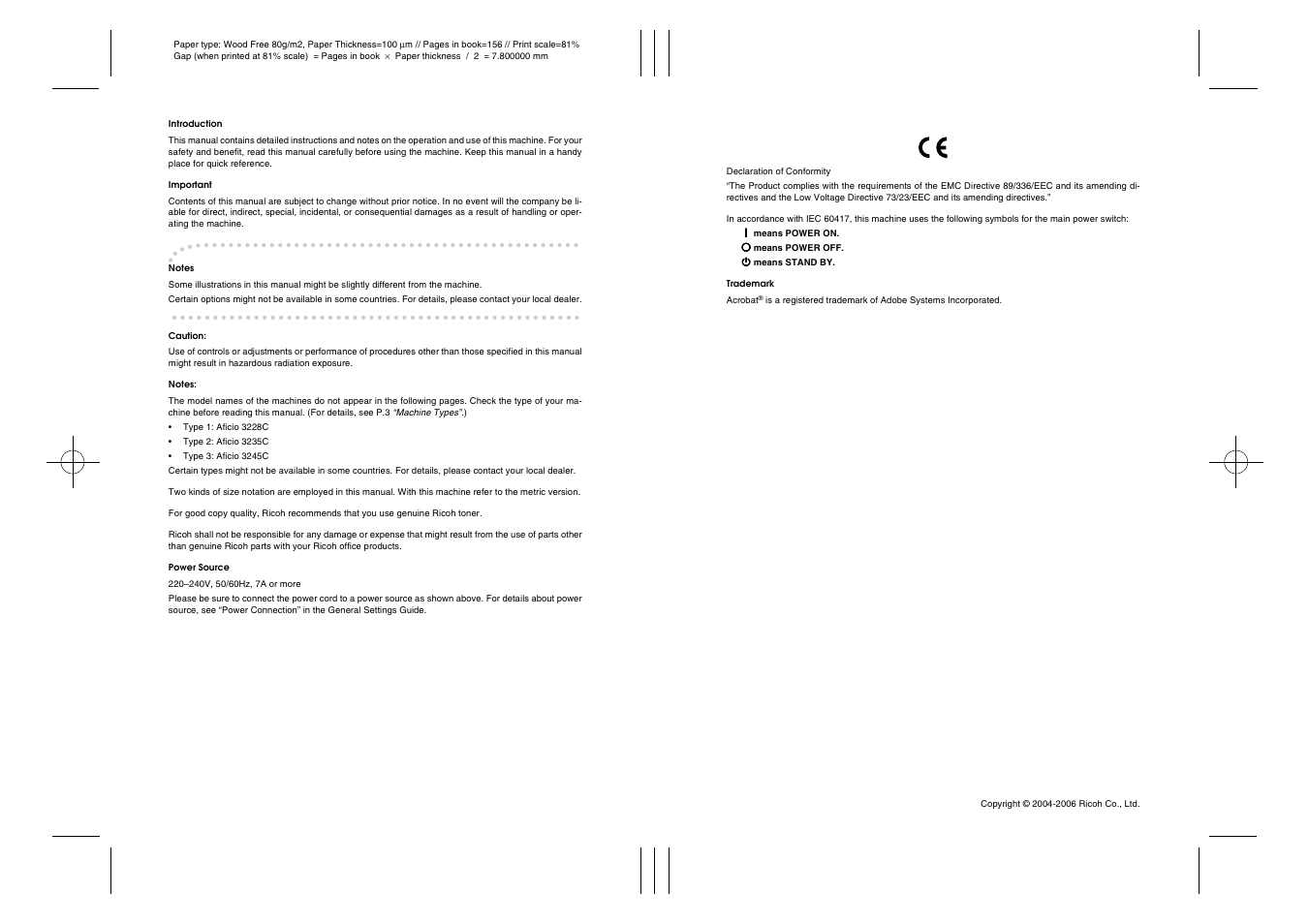 Ricoh Aficio 3245C User Manual | Page 159 / 160