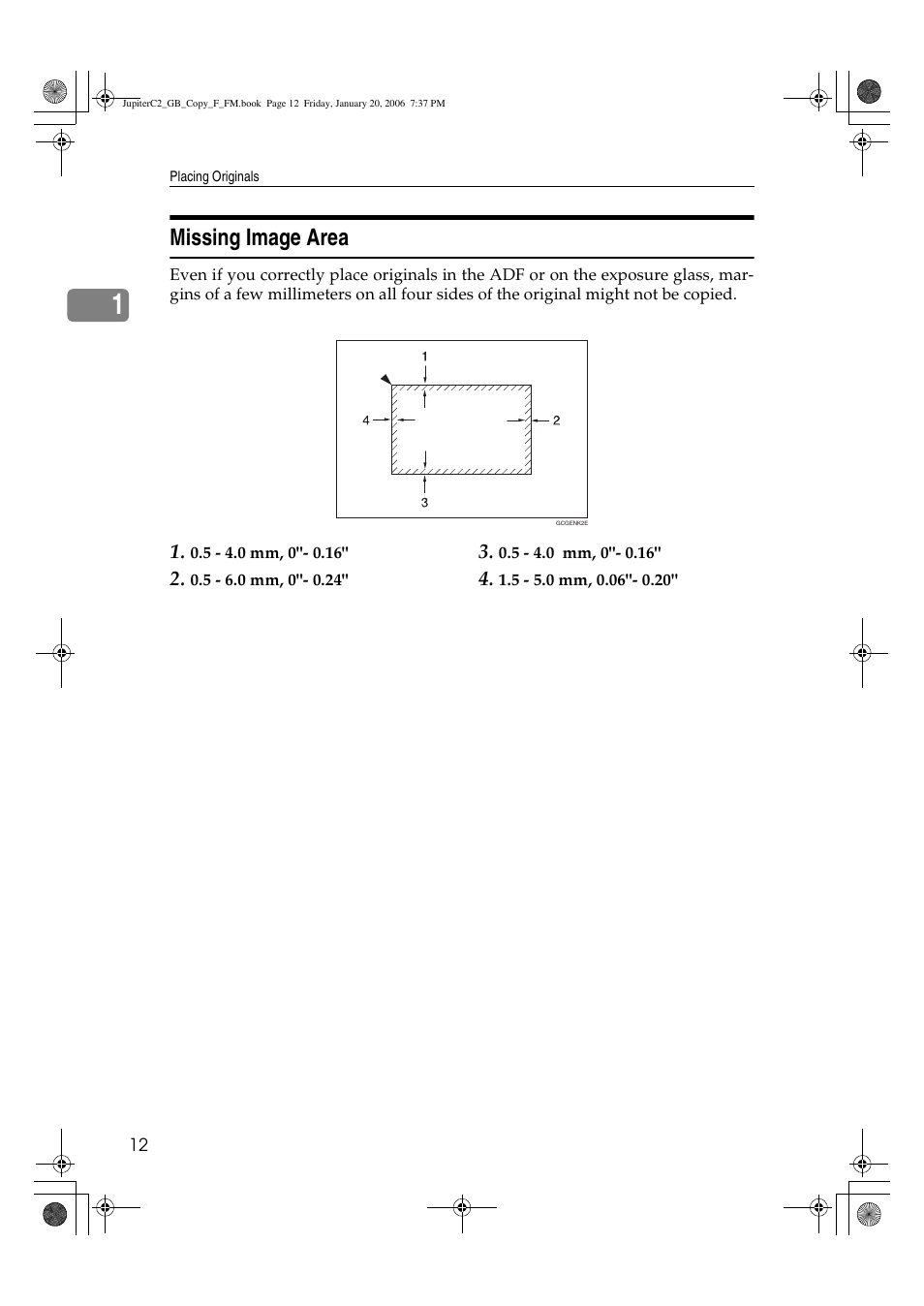 Missing image area | Ricoh Aficio 3245C User Manual | Page 26 / 160