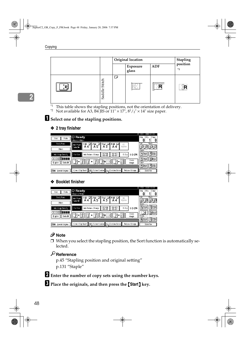Ricoh Aficio 3245C User Manual | Page 62 / 160