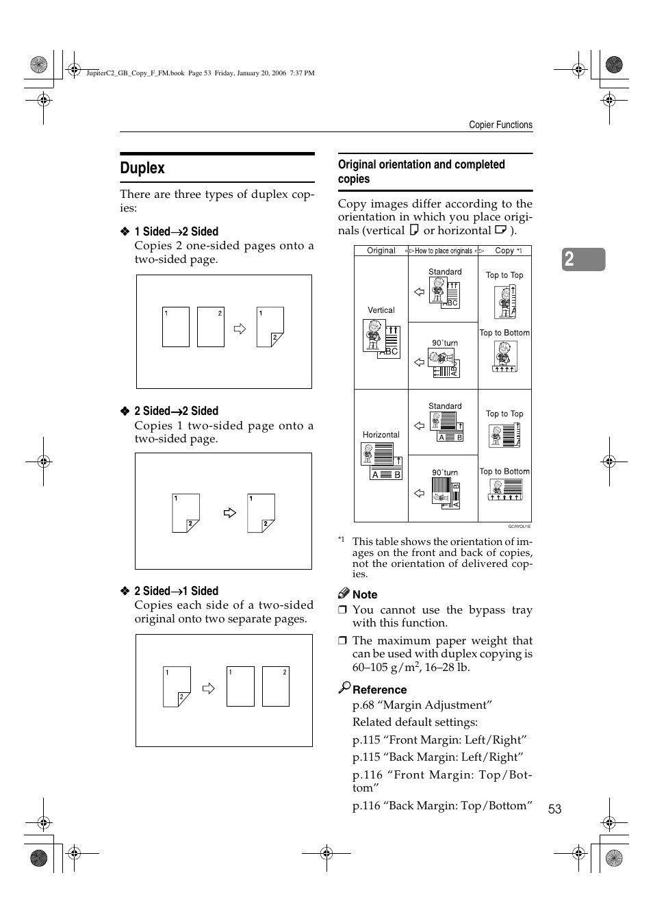 Duplex | Ricoh Aficio 3245C User Manual | Page 67 / 160