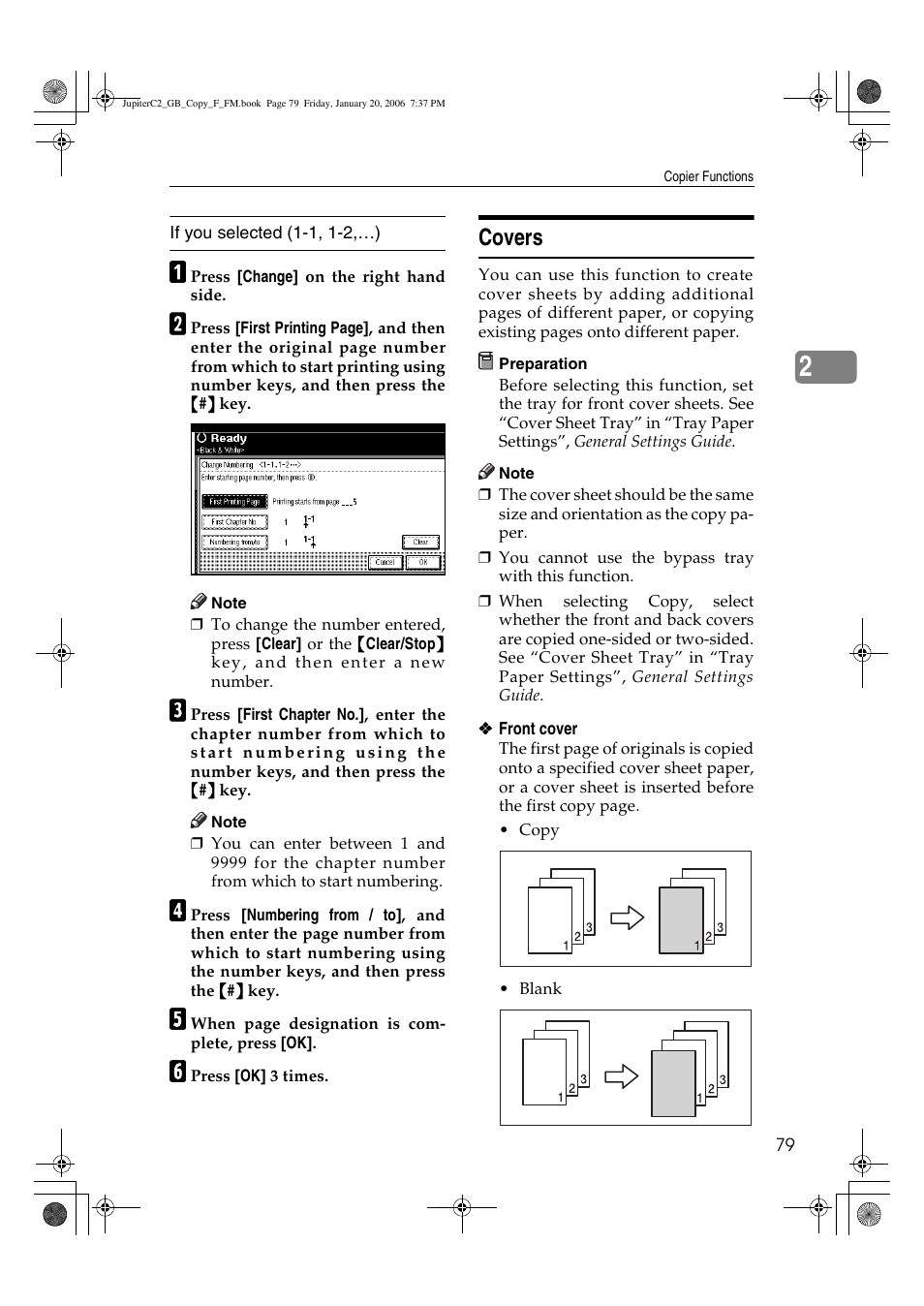 Covers | Ricoh Aficio 3245C User Manual | Page 93 / 160