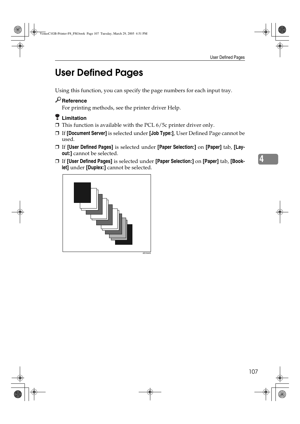 4user defined pages | Ricoh Type 3260 User Manual | Page 113 / 168