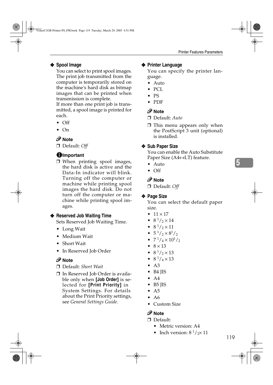 Ricoh Type 3260 User Manual | Page 125 / 168
