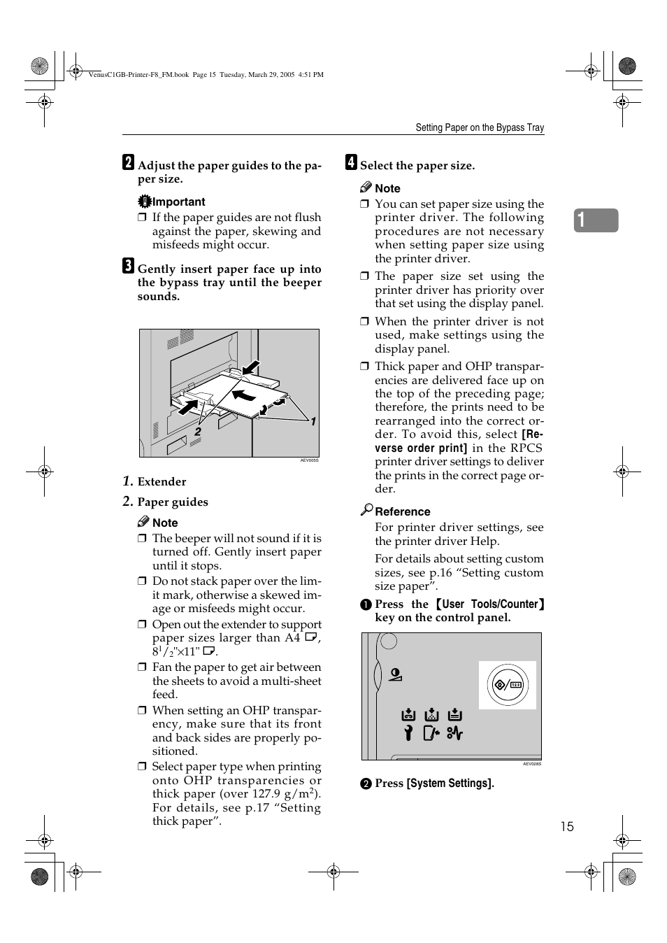 Ricoh Type 3260 User Manual | Page 21 / 168