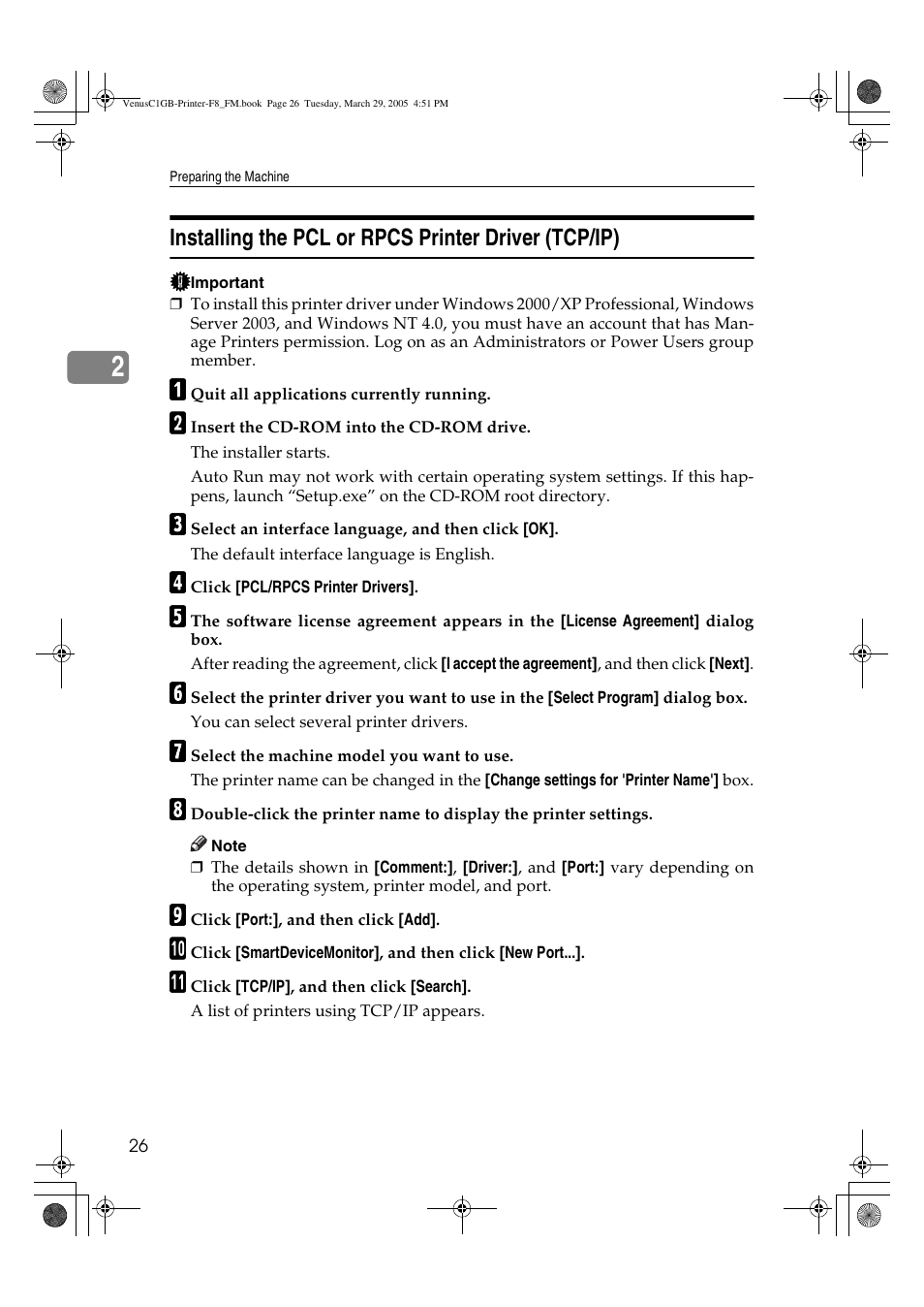 Ricoh Type 3260 User Manual | Page 32 / 168