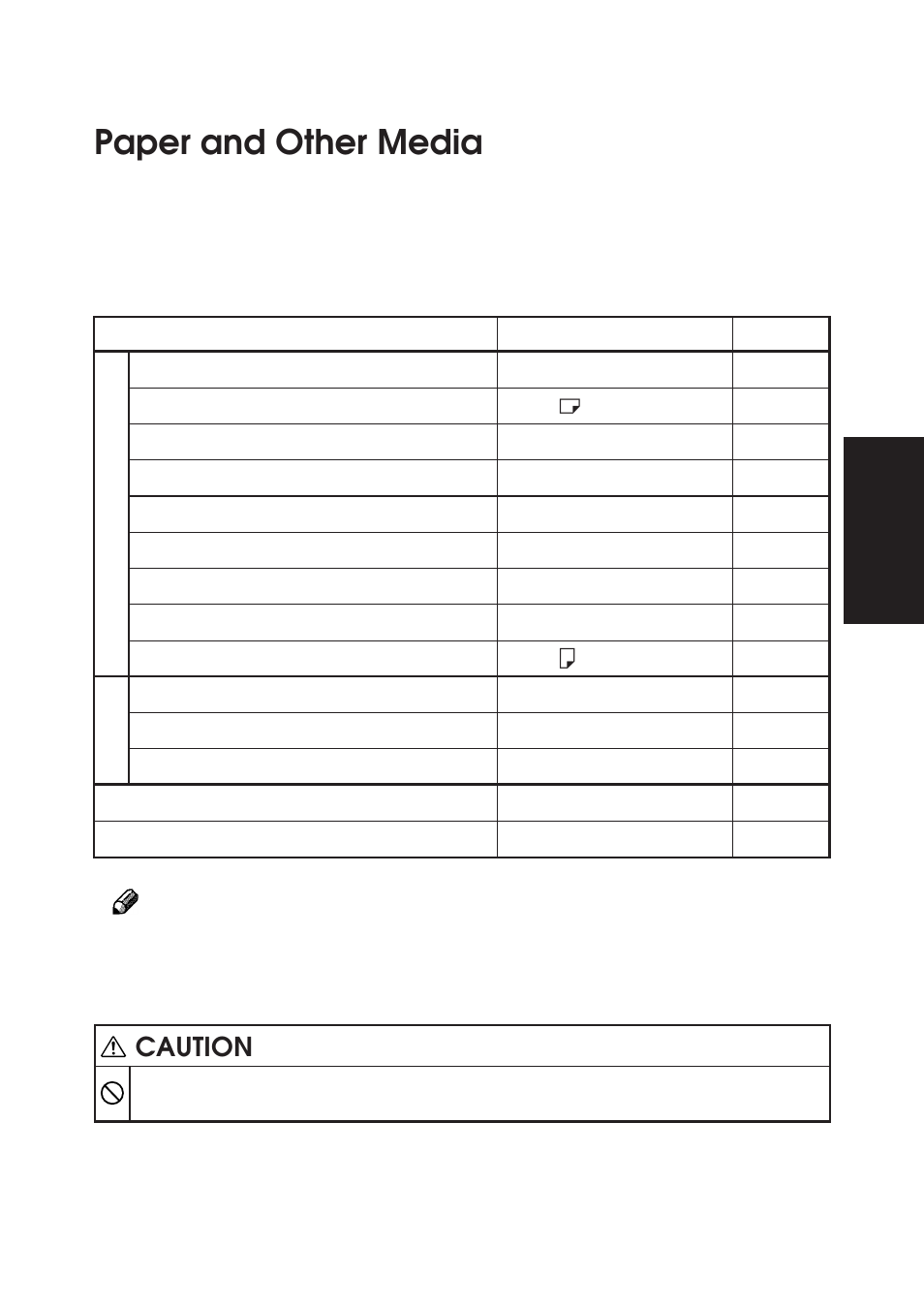 Getting acquainted, Paper and other media | Ricoh BIZWORKS 106 User Manual | Page 154 / 422