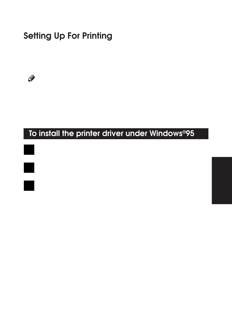 Printing, Setting up for printing | Ricoh BIZWORKS 106 User Manual | Page 168 / 422