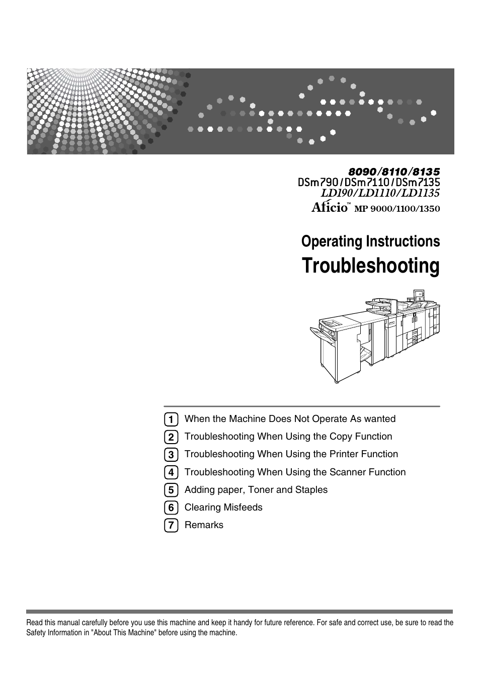 Ricoh feeder User Manual | 126 pages