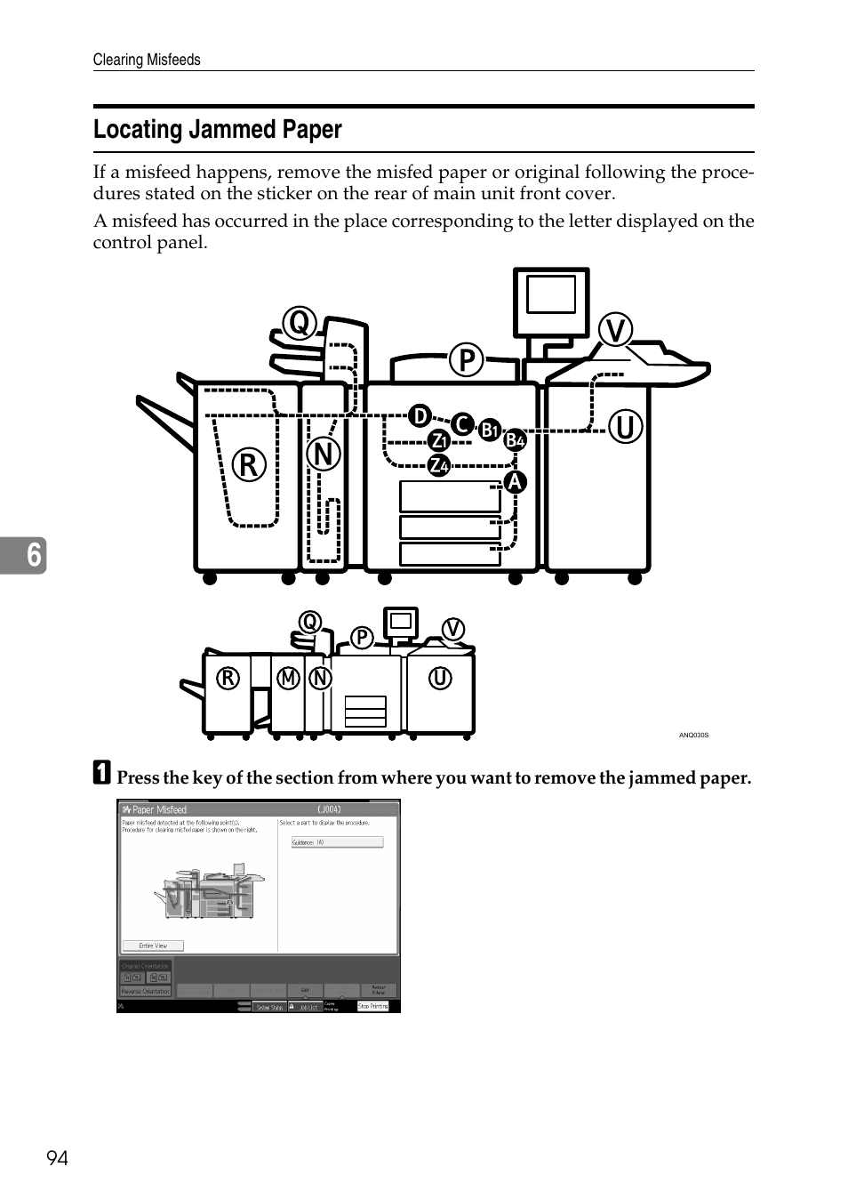 Locating jammed paper | Ricoh feeder User Manual | Page 100 / 126