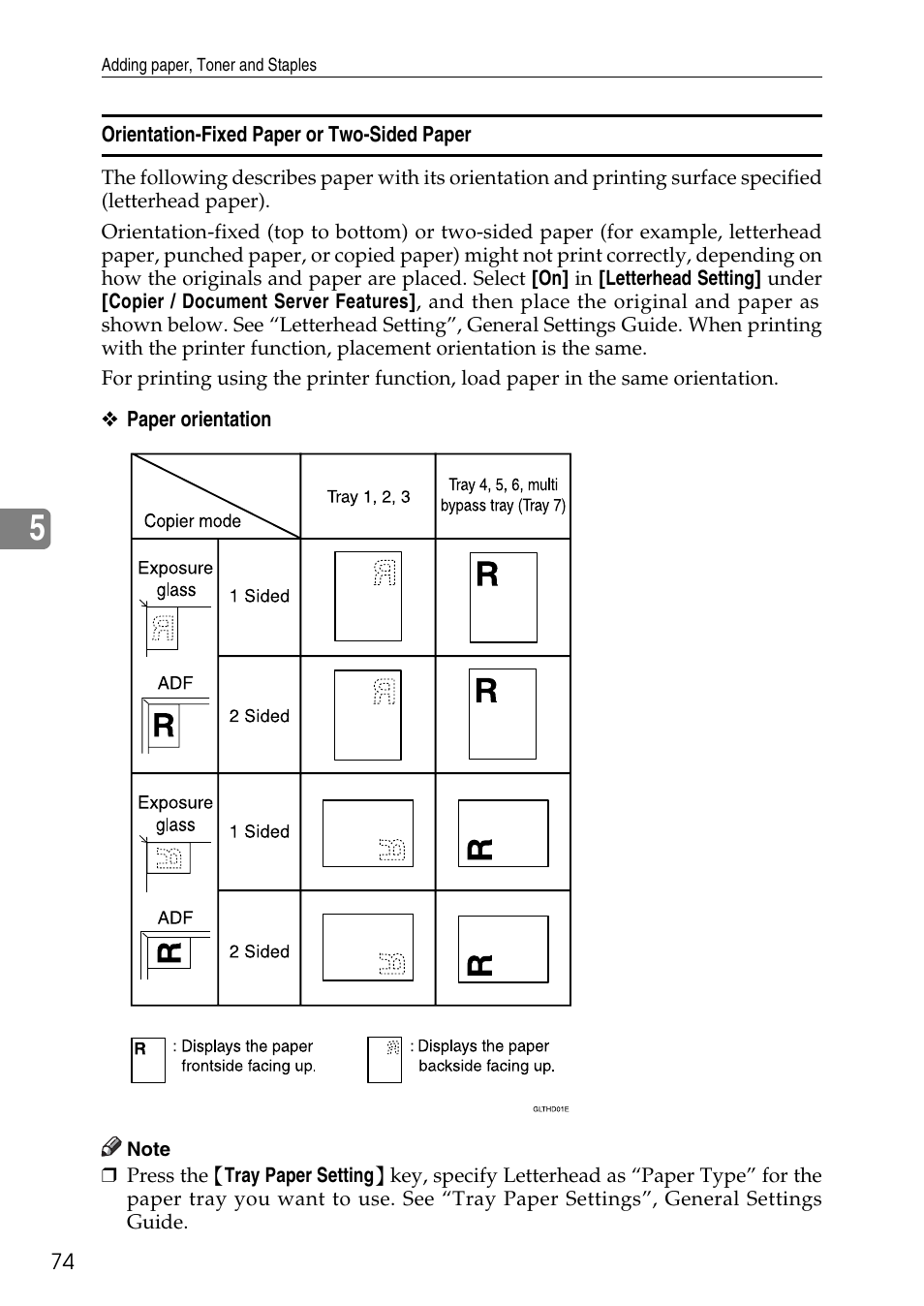 Orientation-fixed paper or two-sided paper | Ricoh feeder User Manual | Page 80 / 126