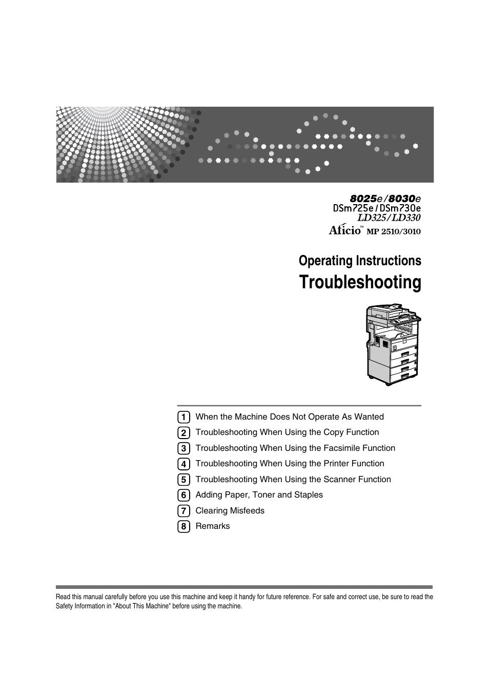 Ricoh 8030e User Manual | 114 pages