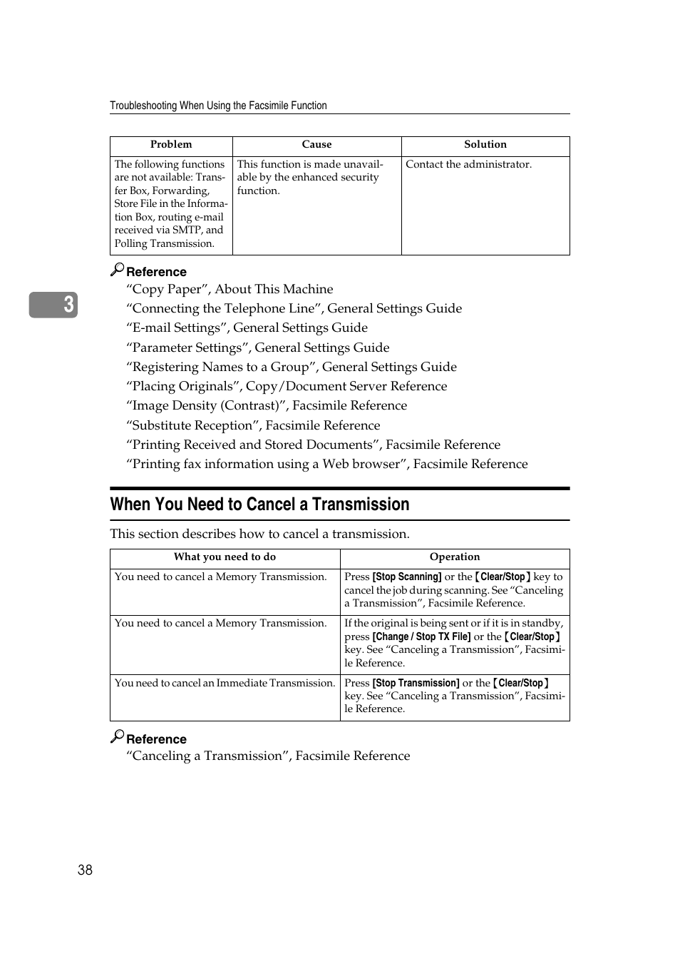When you need to cancel a transmission | Ricoh 8030e User Manual | Page 46 / 114