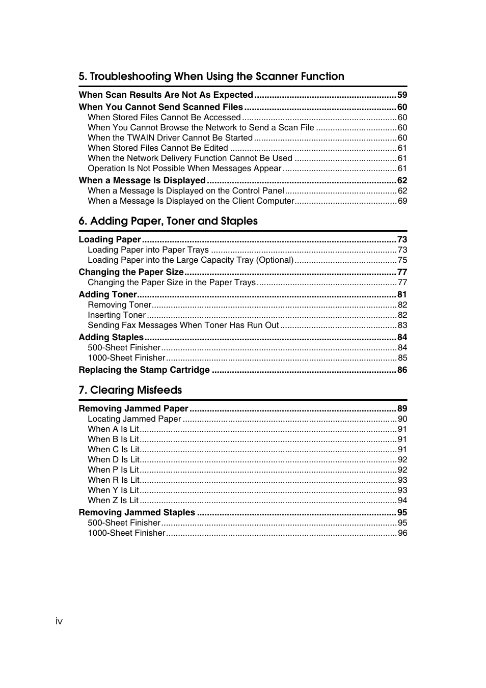 Ricoh 8030e User Manual | Page 6 / 114
