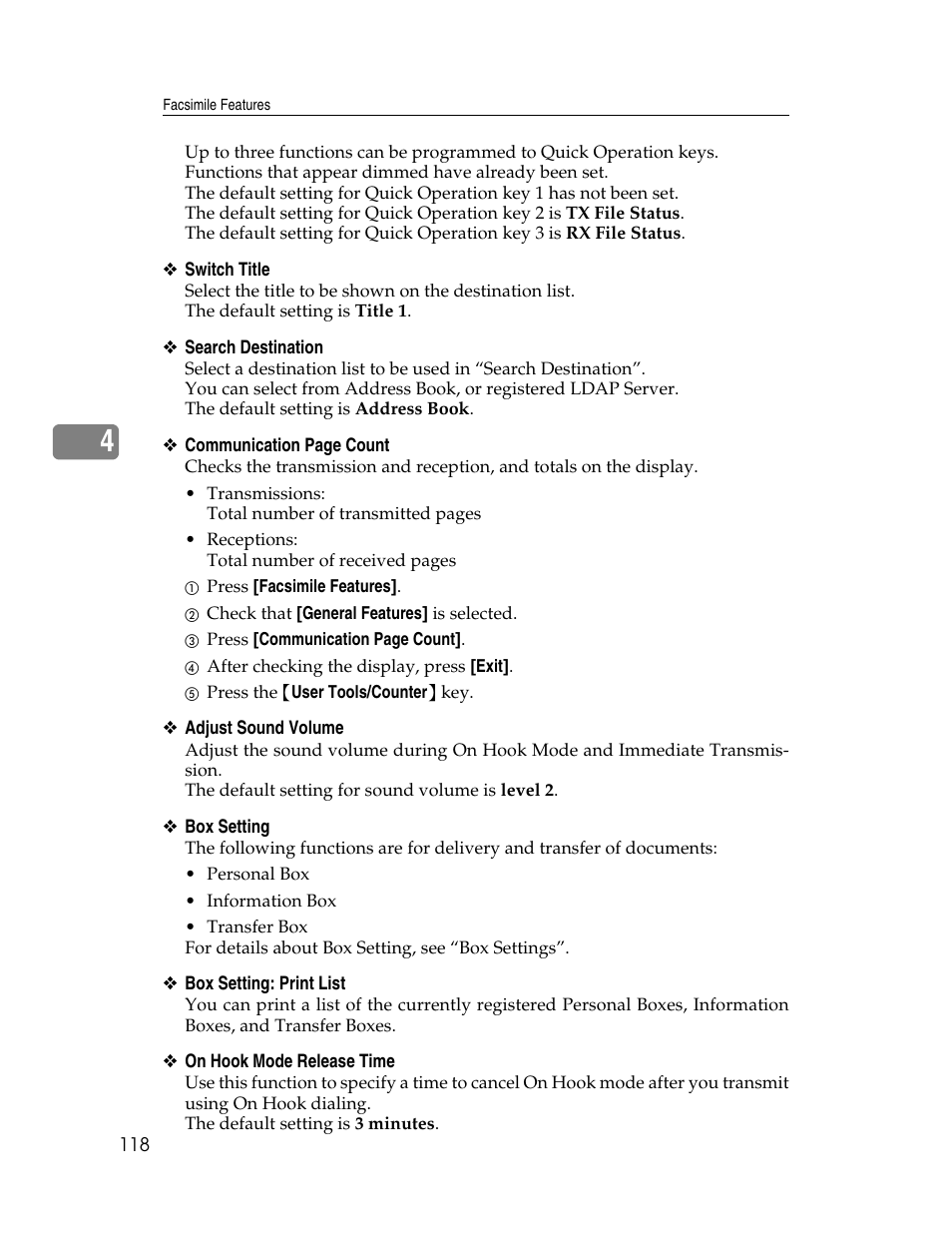 Ricoh Aficio MP 6000 User Manual | Page 128 / 310