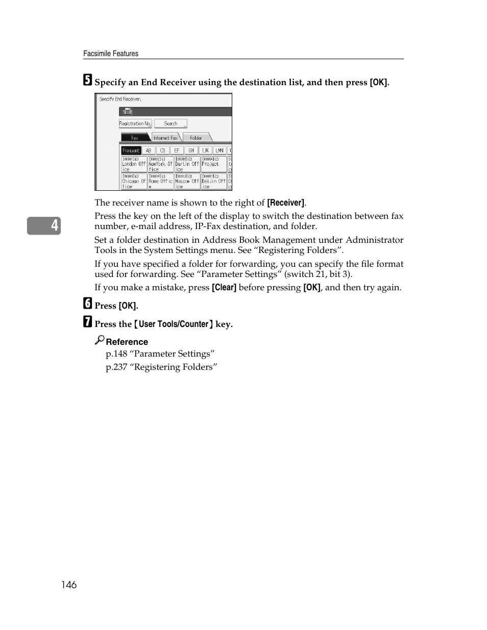 Step, And proceed to step | Ricoh Aficio MP 6000 User Manual | Page 156 / 310
