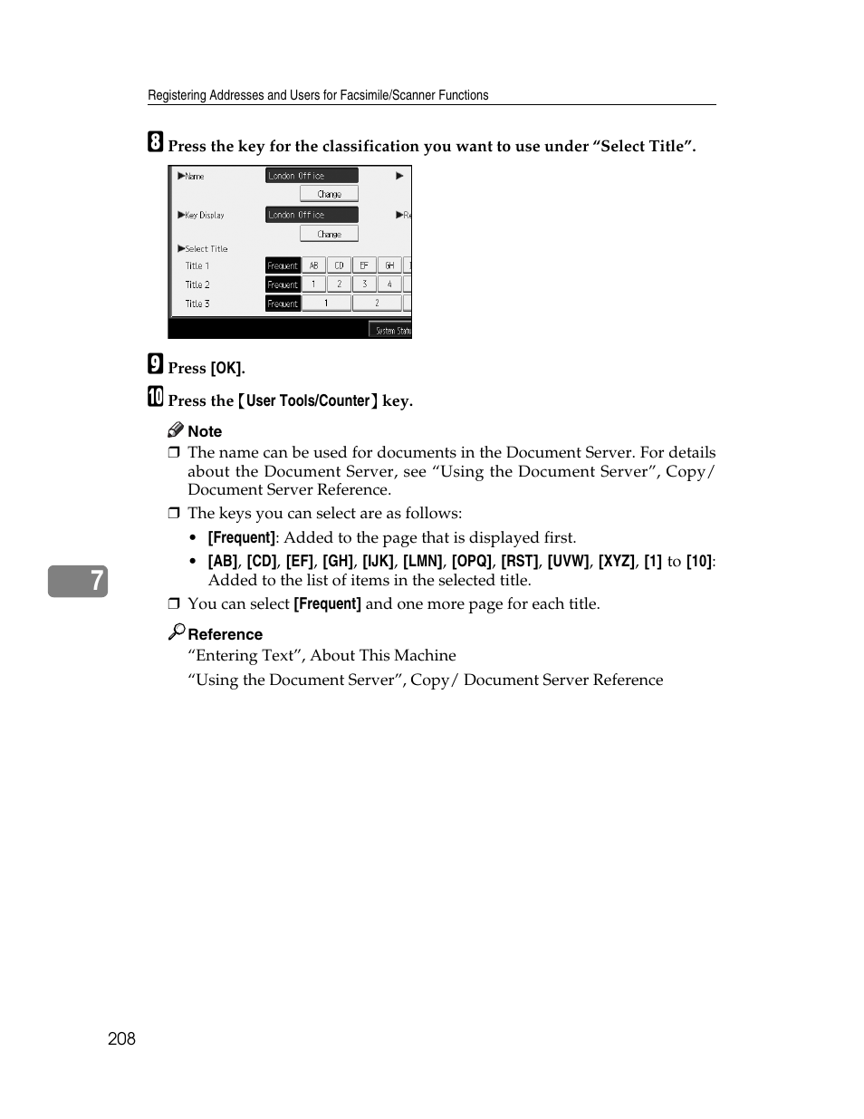 Ricoh Aficio MP 6000 User Manual | Page 218 / 310