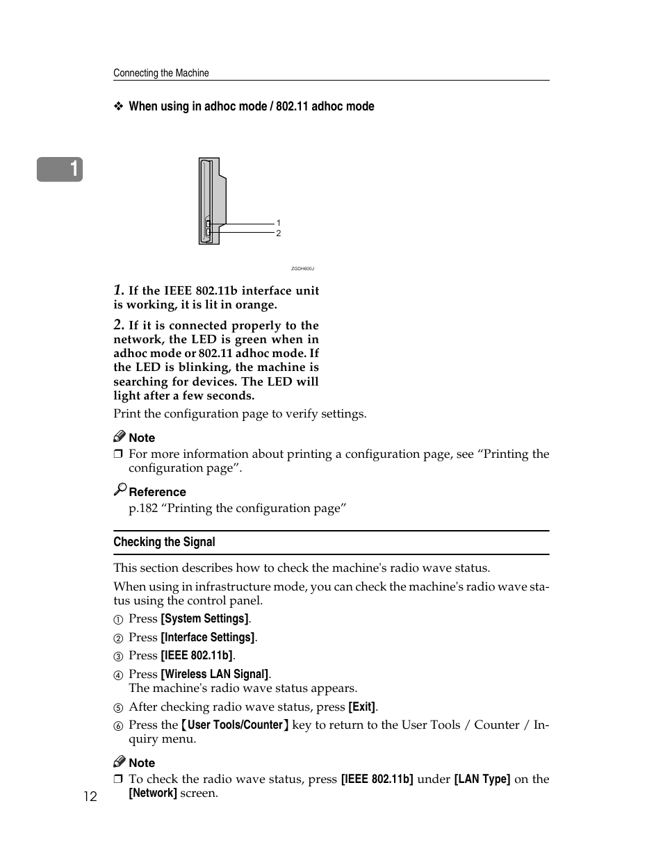 Checking the signal | Ricoh Aficio MP 6000 User Manual | Page 22 / 310