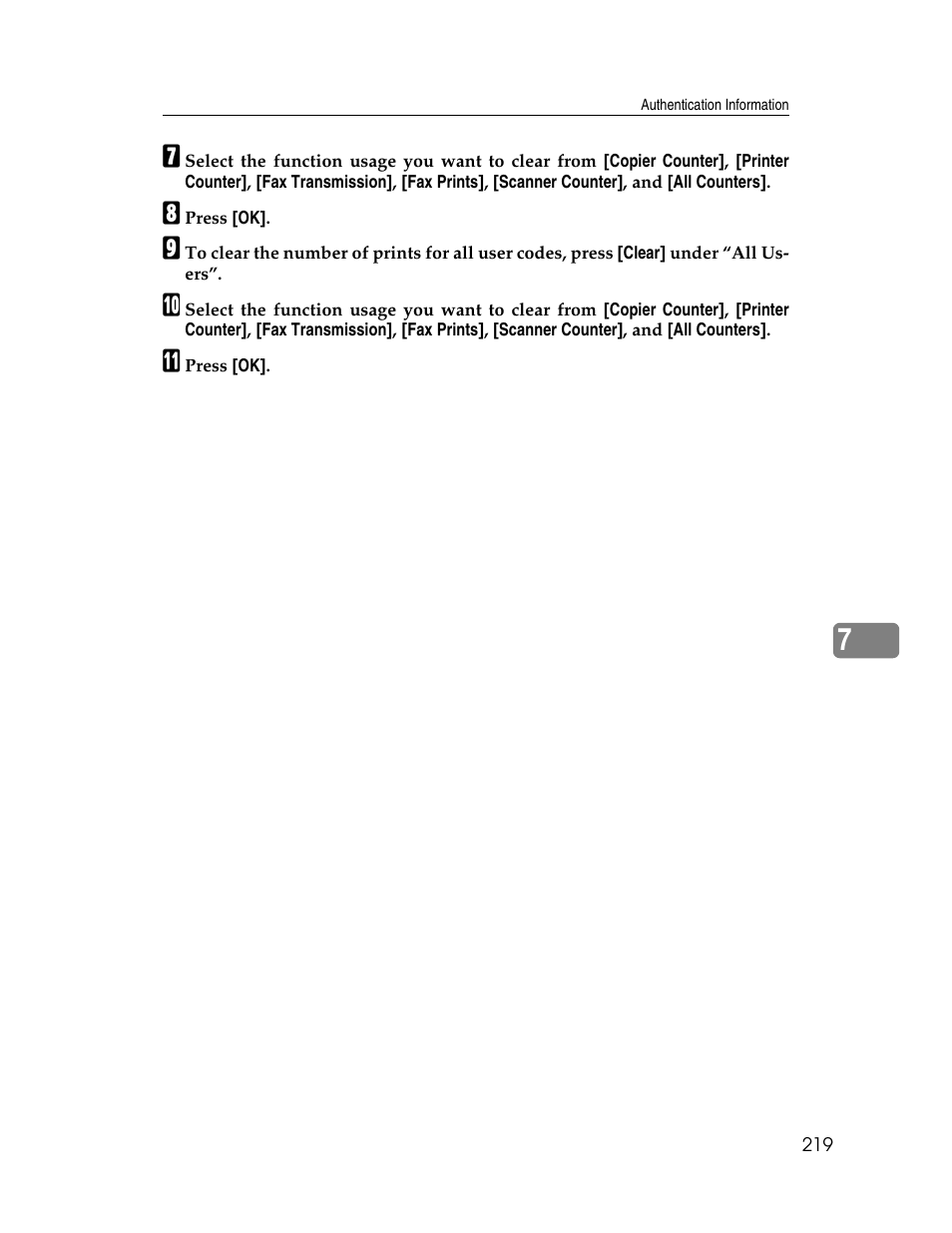 Ricoh Aficio MP 6000 User Manual | Page 229 / 310