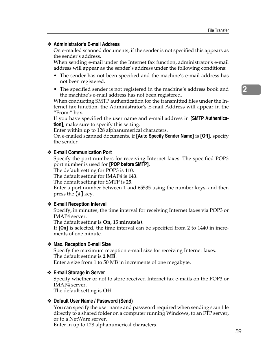 Ricoh Aficio MP 6000 User Manual | Page 69 / 310