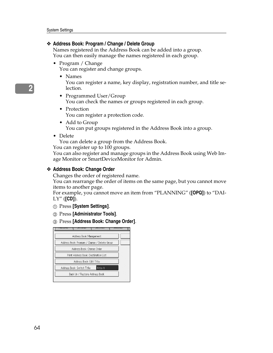 Ricoh Aficio MP 6000 User Manual | Page 74 / 310