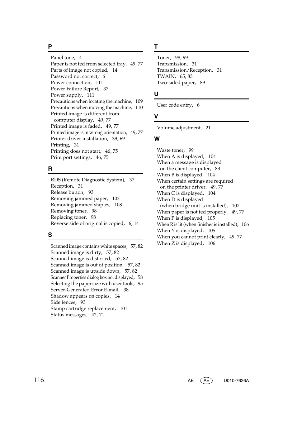 Ricoh Aficio MP 2500 User Manual | Page 124 / 126