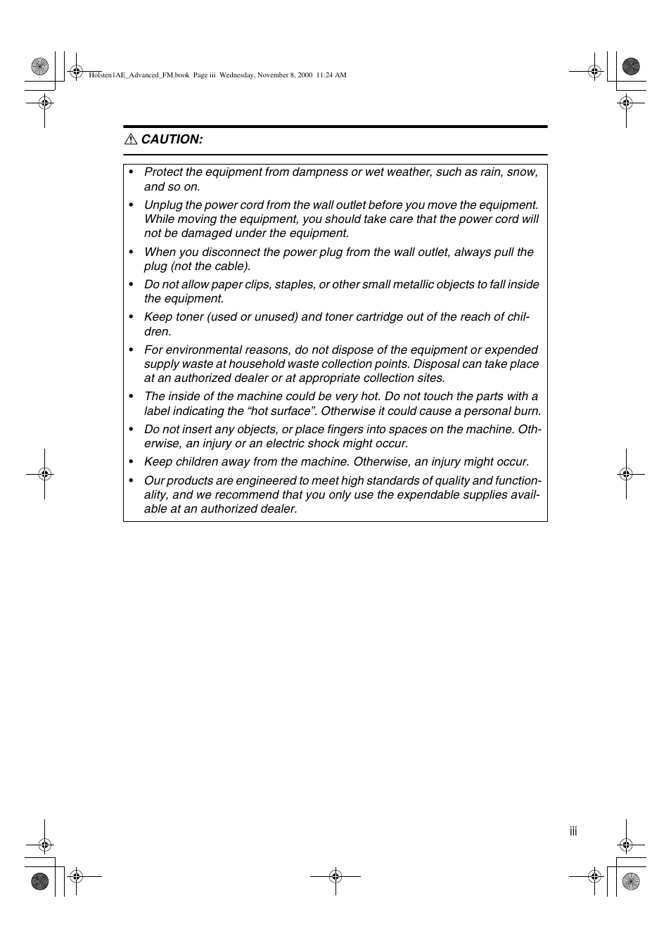 Ricoh FAX1400L User Manual | Page 5 / 88