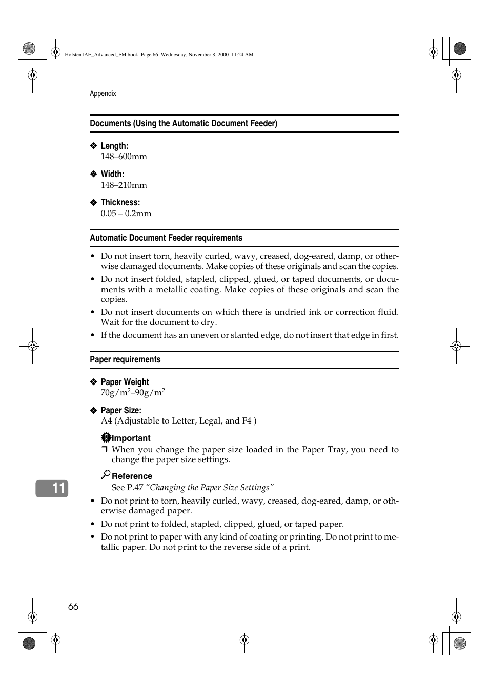 Ricoh FAX1400L User Manual | Page 78 / 88