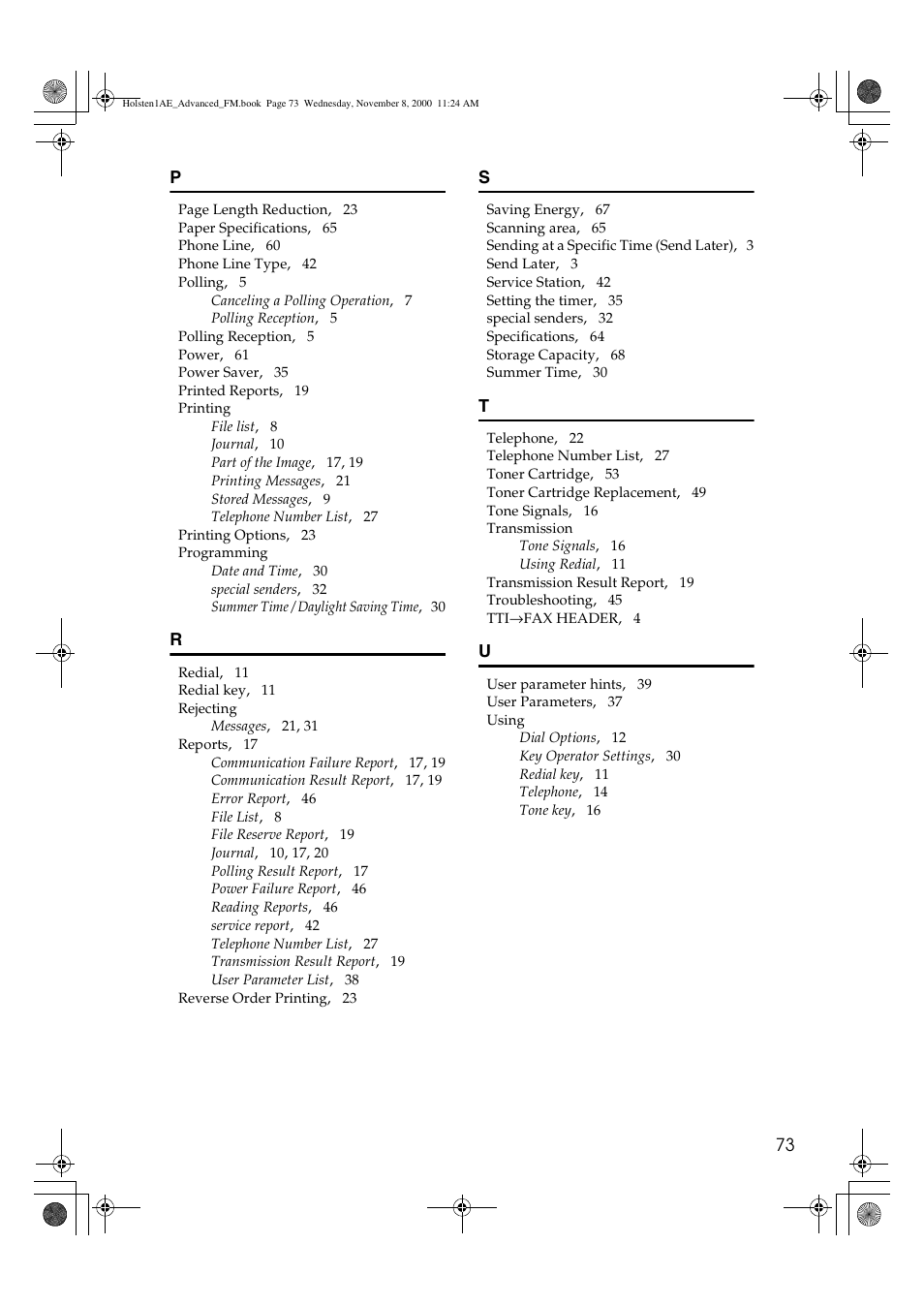 Ricoh FAX1400L User Manual | Page 85 / 88