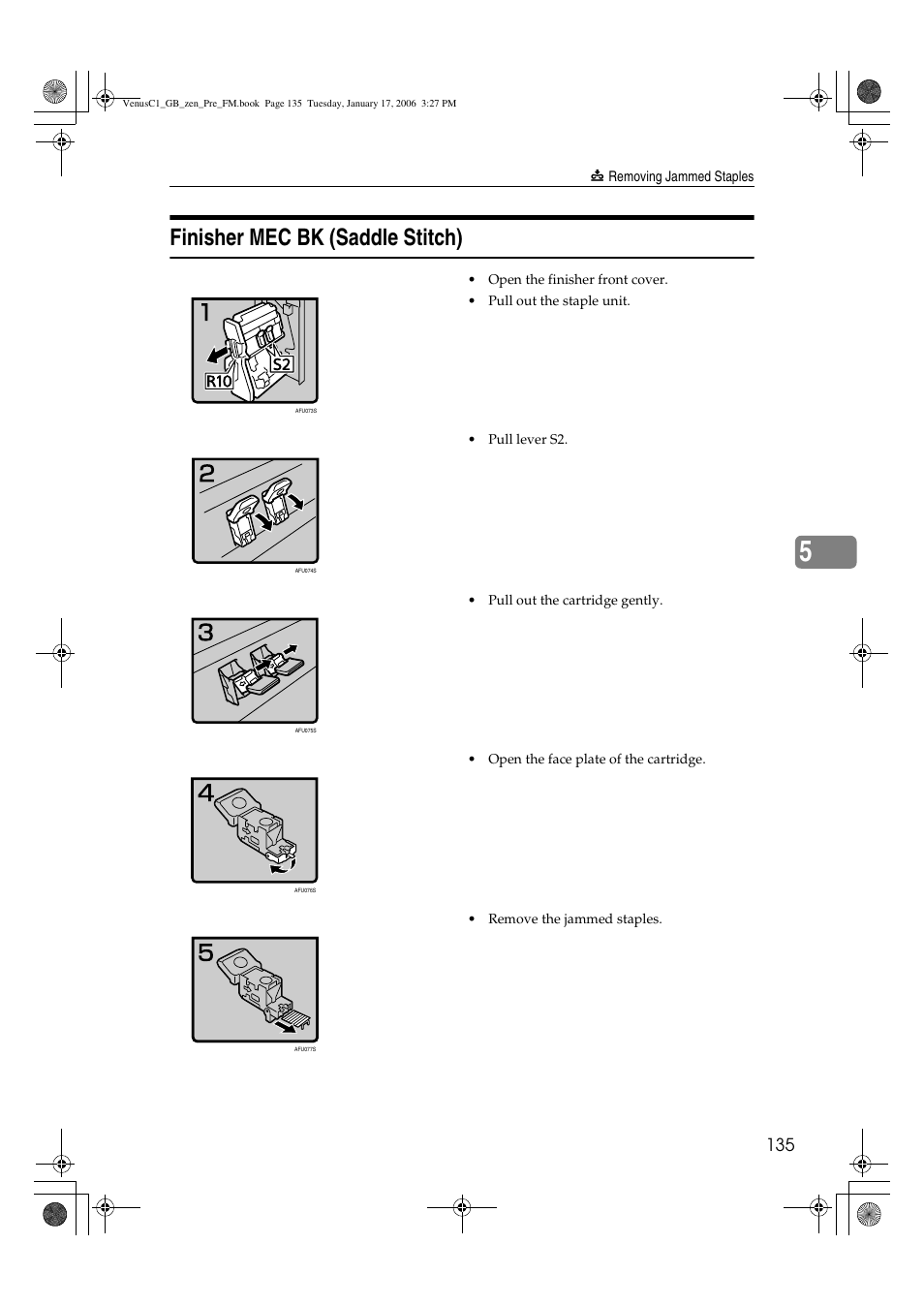 Finisher mec bk (saddle stitch) | Ricoh Aficio Color 5560 User Manual | Page 147 / 200