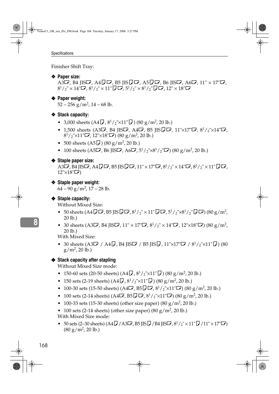 Ricoh Aficio Color 5560 User Manual | Page 180 / 200