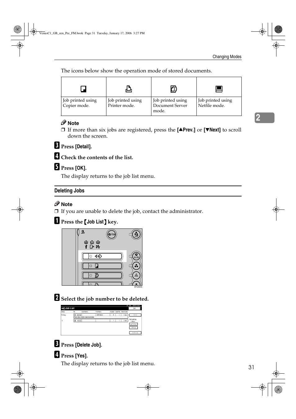 Ricoh Aficio Color 5560 User Manual | Page 43 / 200