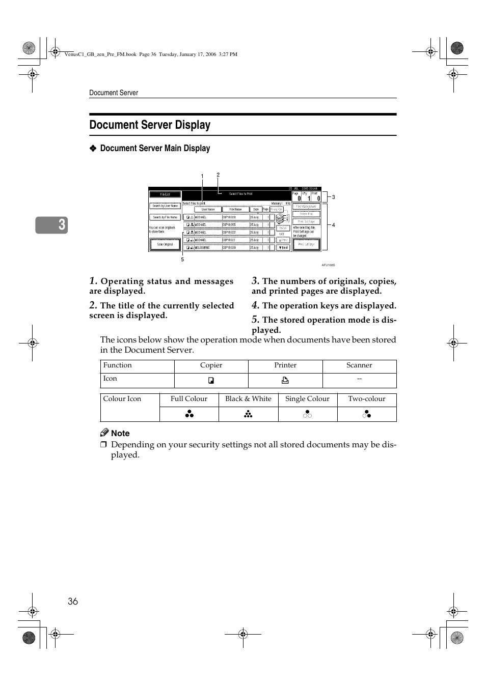 Document server display | Ricoh Aficio Color 5560 User Manual | Page 48 / 200