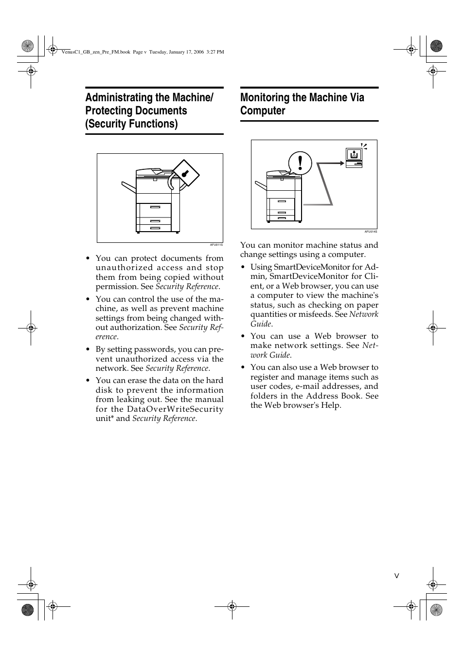 Monitoring the machine via computer | Ricoh Aficio Color 5560 User Manual | Page 7 / 200