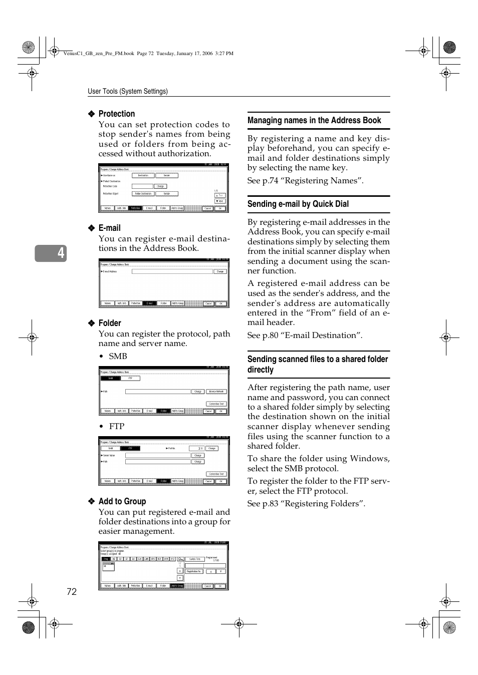 Ricoh Aficio Color 5560 User Manual | Page 84 / 200