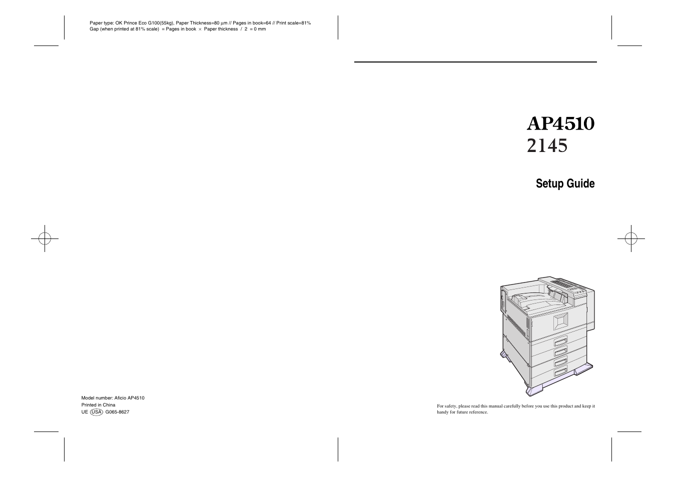 Ricoh AP4510 User Manual | 424 pages