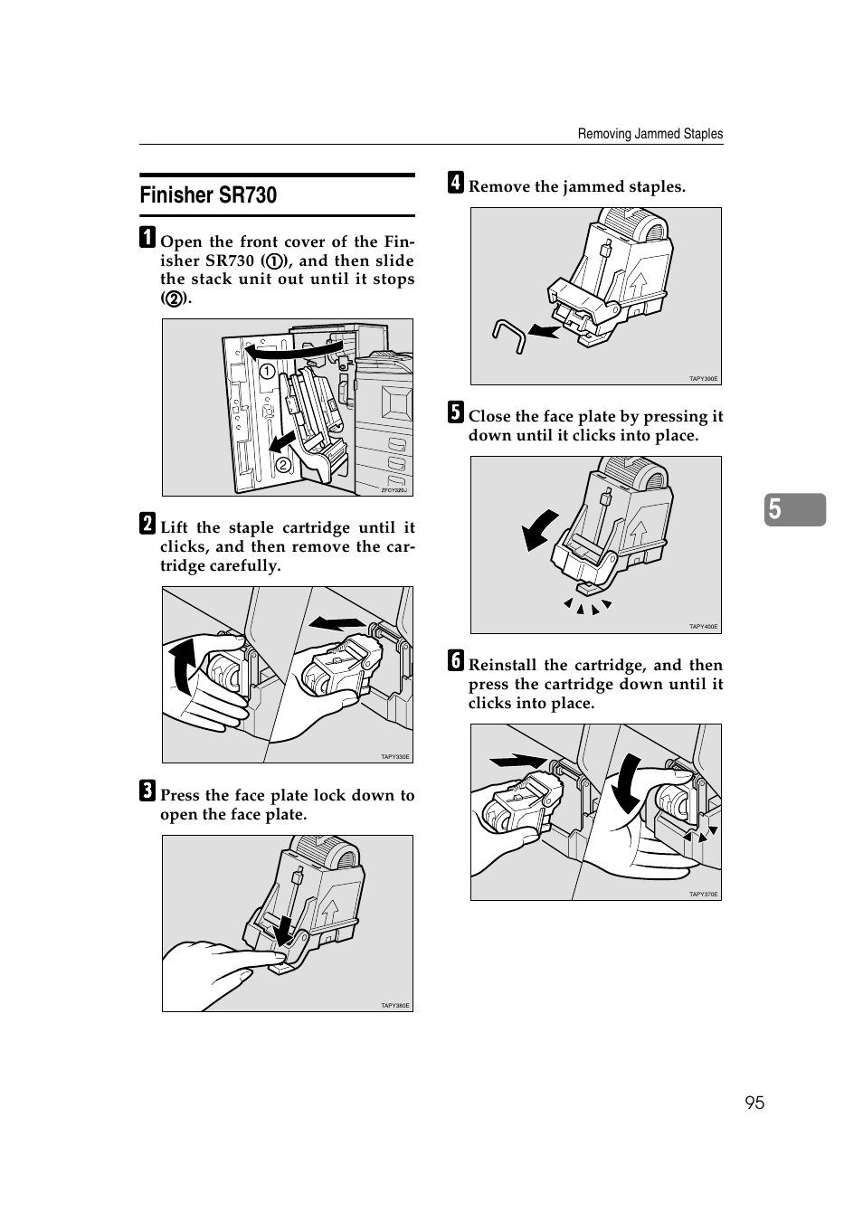 Finisher sr730 | Ricoh AP4510 User Manual | Page 169 / 424