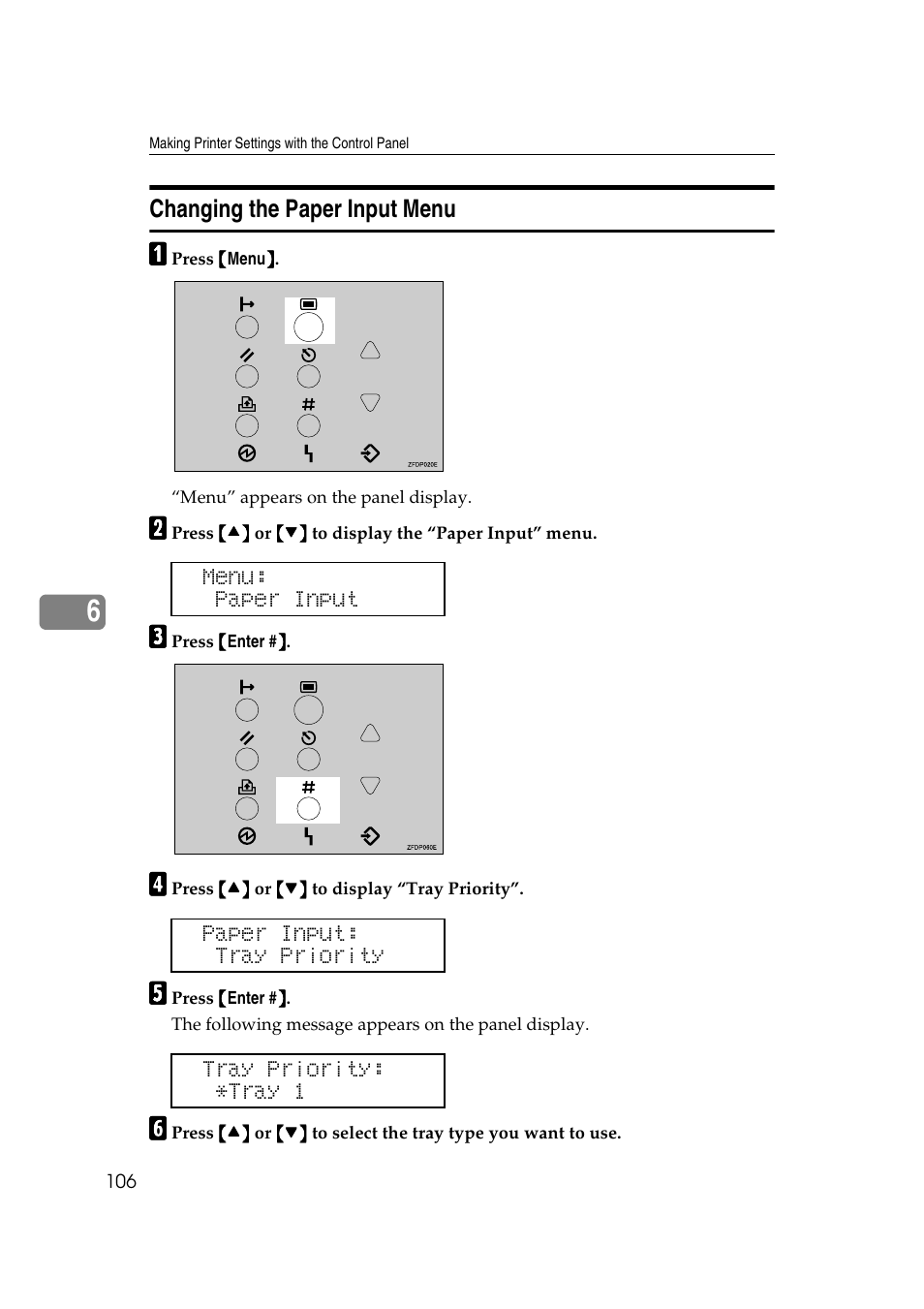 Changing the paper input menu | Ricoh AP4510 User Manual | Page 180 / 424