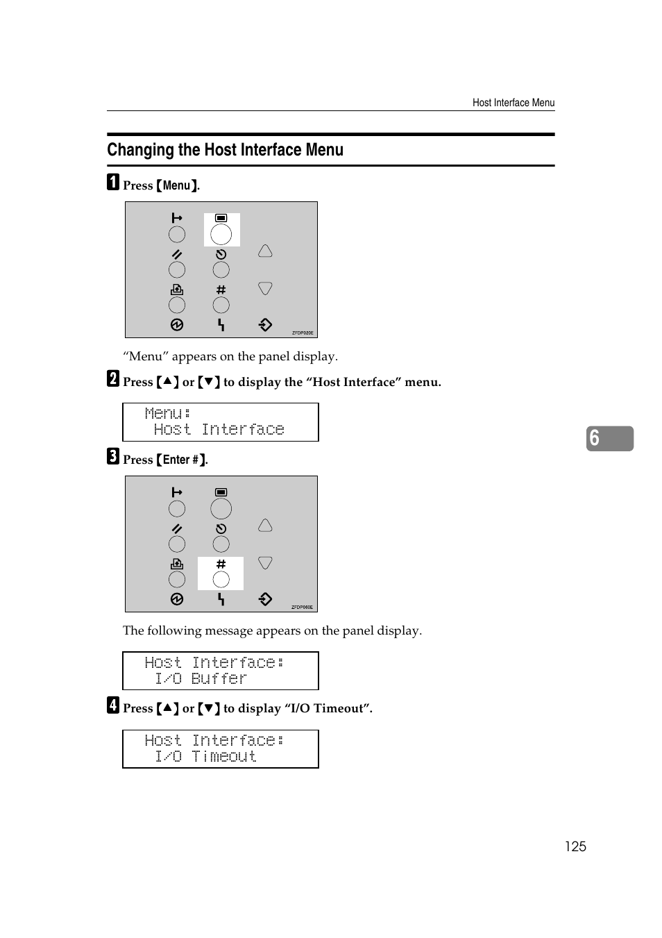 Changing the host interface menu | Ricoh AP4510 User Manual | Page 199 / 424