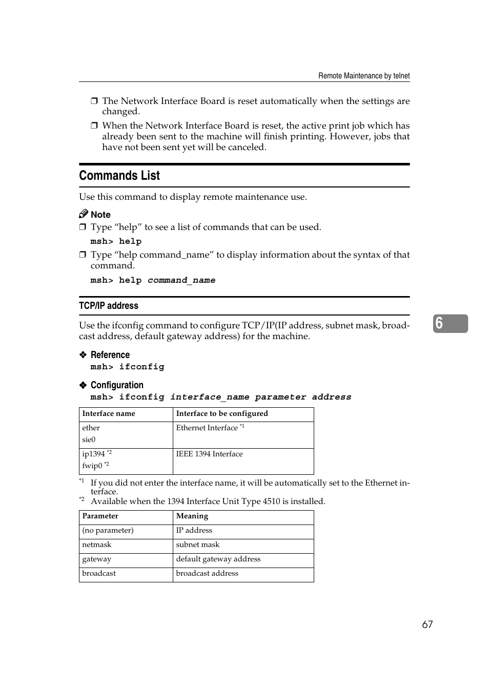 Commands list | Ricoh AP4510 User Manual | Page 307 / 424