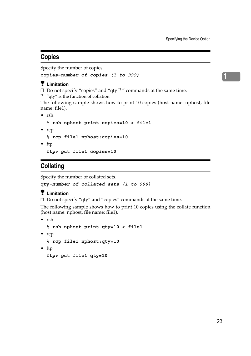 Copies, Collating, Copies collating | Ricoh AP4510 User Manual | Page 399 / 424