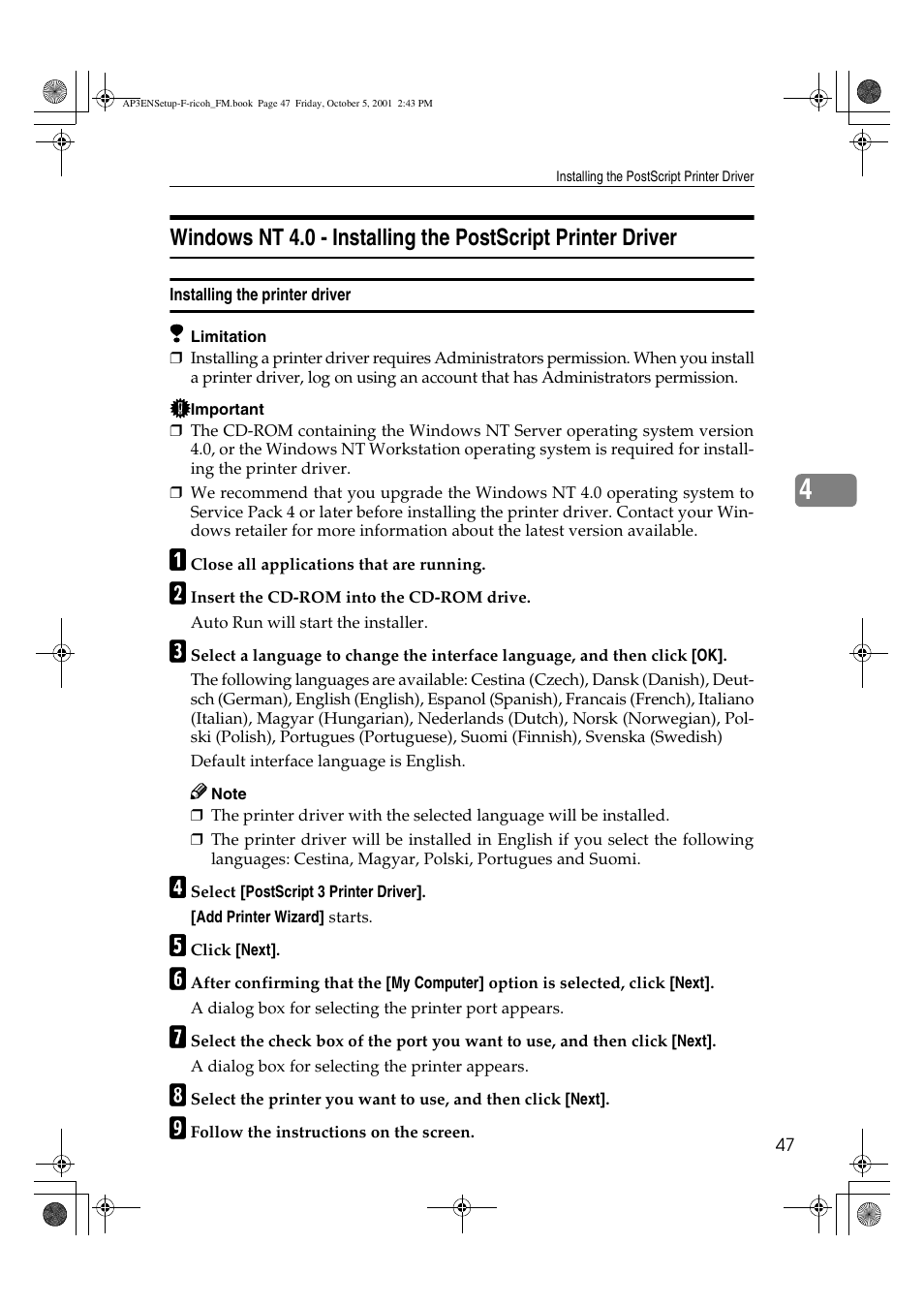 Ricoh AP4510 User Manual | Page 57 / 424