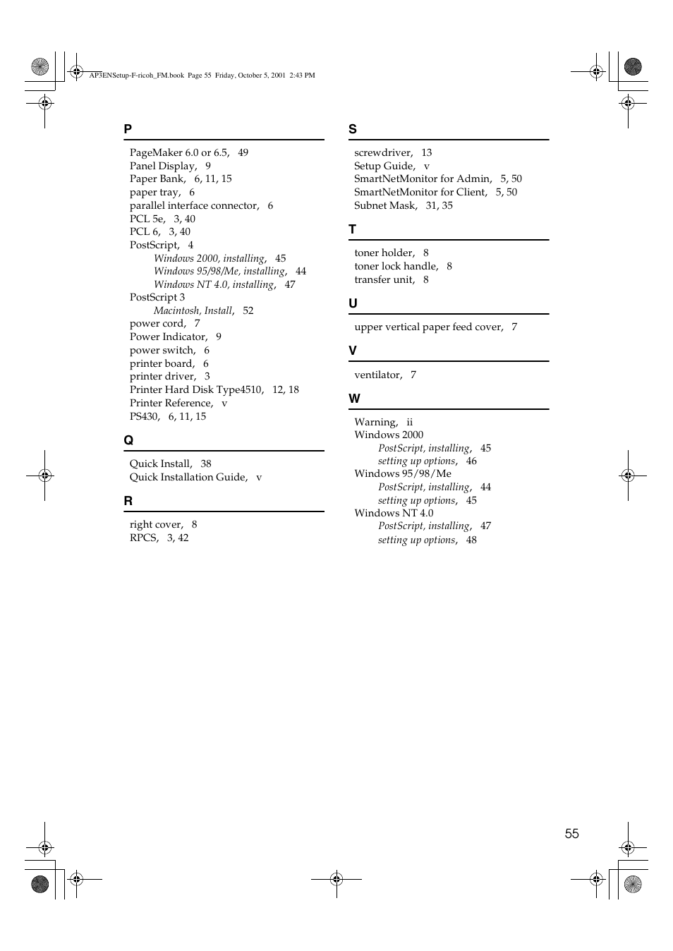 Ricoh AP4510 User Manual | Page 65 / 424